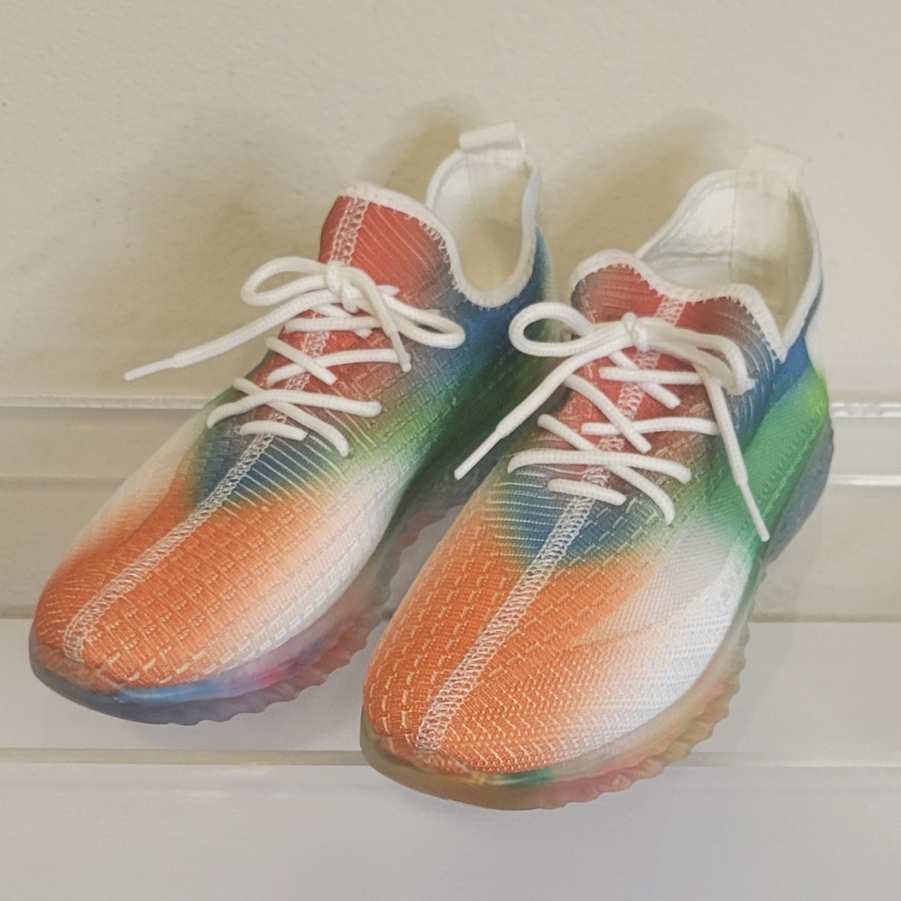 Womens Wanted Comet Tie-Dye Mesh Sneakers Like New